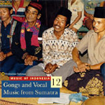 Various Artists - Indonesia Vol. 12 - Gongs and Vocal Music (CD)